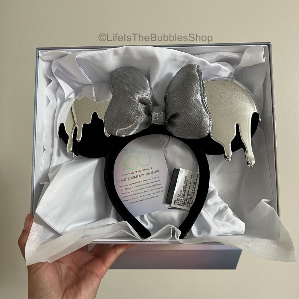 Disney - Limited Edition Platinum Dripping Disney100 Mickey Headband